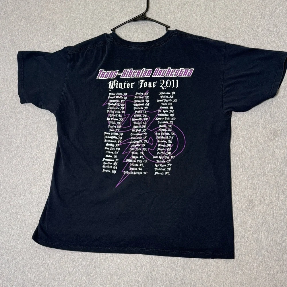 TRANS SIBERIAN ORCHESTRA Winter Tour 2011 Greg Hildebrandt TSHIRT Black XL